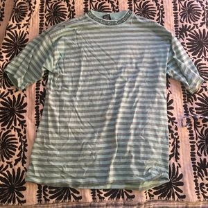 VINTAGE 80s/90s surfer burnout stripe ringer tee